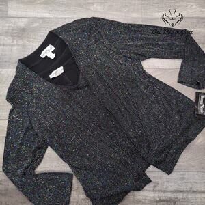 Ronni Nicole Sparkle Shoulder Pad Jacket Size 16